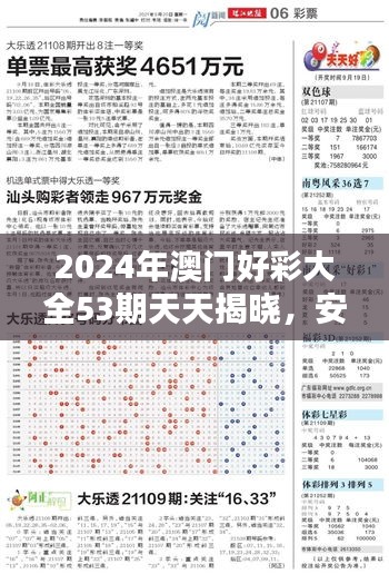 2024年澳門好彩大全53期天天揭曉，安全策略解析及個人版XYN108.25攻略