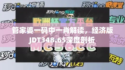 管家婆一碼中一肖解讀，經(jīng)濟(jì)版JDT348.65深度剖析