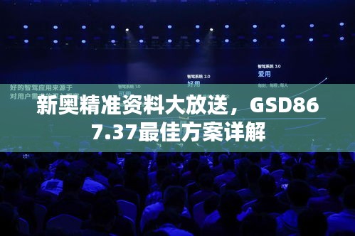 新奧精準(zhǔn)資料大放送，GSD867.37最佳方案詳解