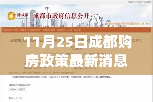 成都購房政策最新解讀與深度分析，11月25日?qǐng)?bào)告出爐