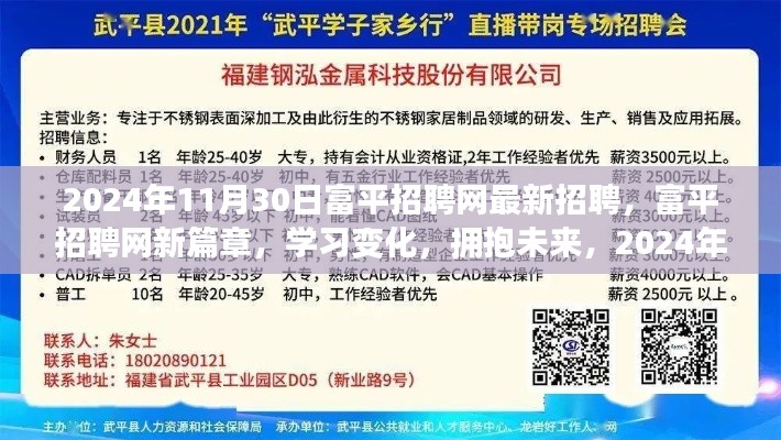 富平招聘網(wǎng)新篇章啟航，最新招聘信息與未來(lái)學(xué)習(xí)變化