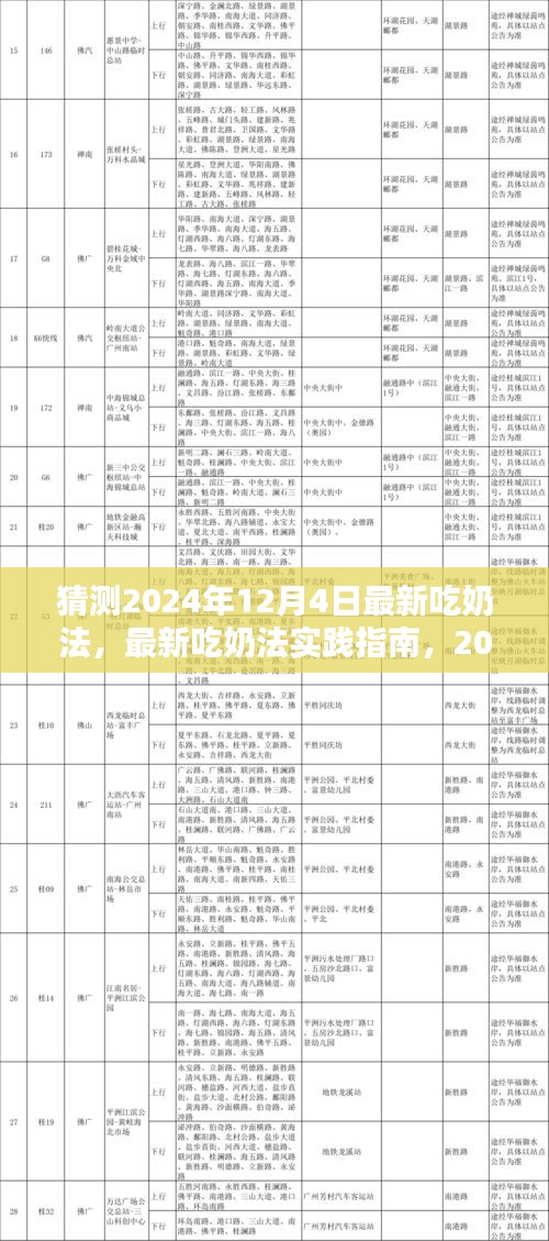 揭秘，最新吃奶法實(shí)踐指南與步驟詳解（預(yù)測(cè)版 2024年12月4日）