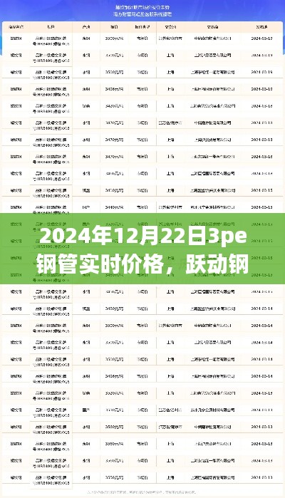 躍動鋼管市場，揭秘2024年12月22日3PE鋼管實時價格——洞悉變化，鑄就自信與成就之路。