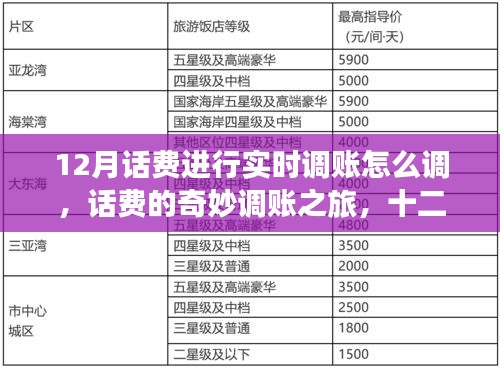 十二月話費(fèi)實(shí)時調(diào)賬指南，奇妙之旅與溫情時刻