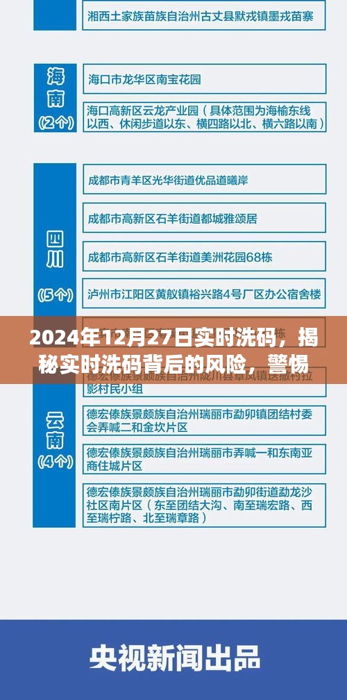 揭秘實時洗碼背后的風(fēng)險，警惕違法犯罪行為（實時洗碼資訊，日期，2024年12月27日）