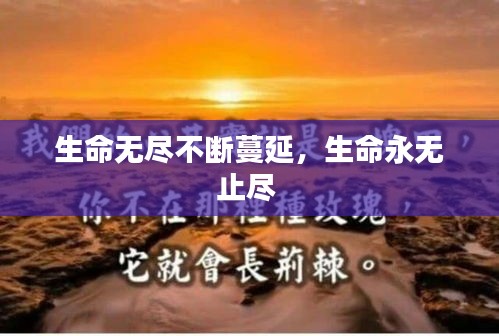 生命無(wú)盡不斷蔓延，生命永無(wú)止盡 