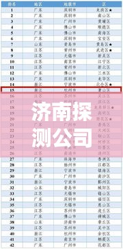 濟南探測公司排名揭秘，專業(yè)權(quán)威的探測公司榜單出爐！