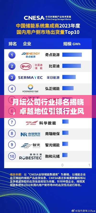 月壇公司行業(yè)排名揭曉，卓越地位引領(lǐng)行業(yè)風(fēng)向標(biāo)