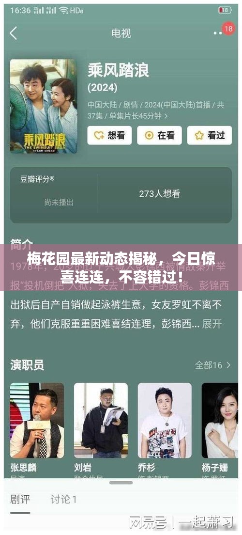 梅花園最新動態(tài)揭秘，今日驚喜連連，不容錯(cuò)過！
